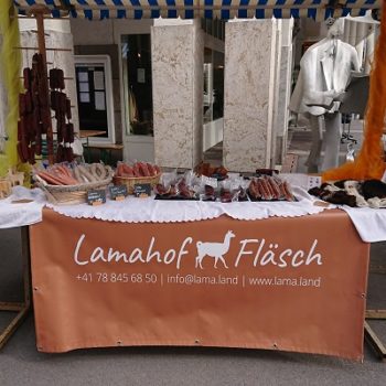 Marktstand Lamahof Fläsch